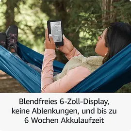 KINDLE - Der neue Kindle (2024), mit Werbung, 16 GB E-Book-Reader Schwarz