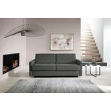 Bali Schlafsofa BALI "JUNARA, Dauerschläfer mit zweigeteiltem Lattenrost", grau, B:225cm H:18cm T:101cm, 100% PES, Sofas, Schlafsofa, 160er u. 180er Breite, 2 Matratzenvarianten