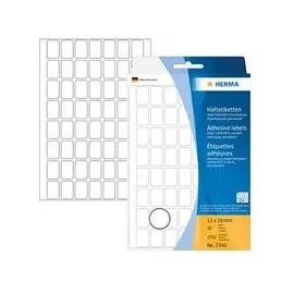 Herma Vielzwecketiketten 2340 Weiß 12 x 18 mm 32 Blatt 1792 St.