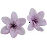 Whakano 10x Künstliche Blumen Orchidee,8cm Seidenblume Köpfe KunstOrchidee,Kunstblumen Orchidee,Künstlich Blumenkopf Deko-Blüten Orchideeblumen für Thanksgiving Party Tischdeko DIY Kleidung Deko,lila
