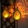 ETC Shop Solarleuchte Flamme Glas H 90 cm 2er Set gelb