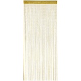 Relaxdays Glitzer Fadenvorhang Tunneldurchzug 90 x 245 cm gold