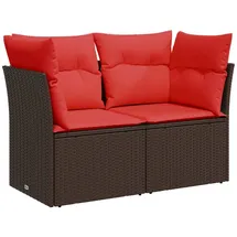 vidaXL Gartensofa Loungesofa braun