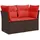 vidaXL Gartensofa Loungesofa braun