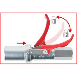 KS Tools Quick-Lock Schnellkupplung für Fettpressen, 1/8 (980.1108)