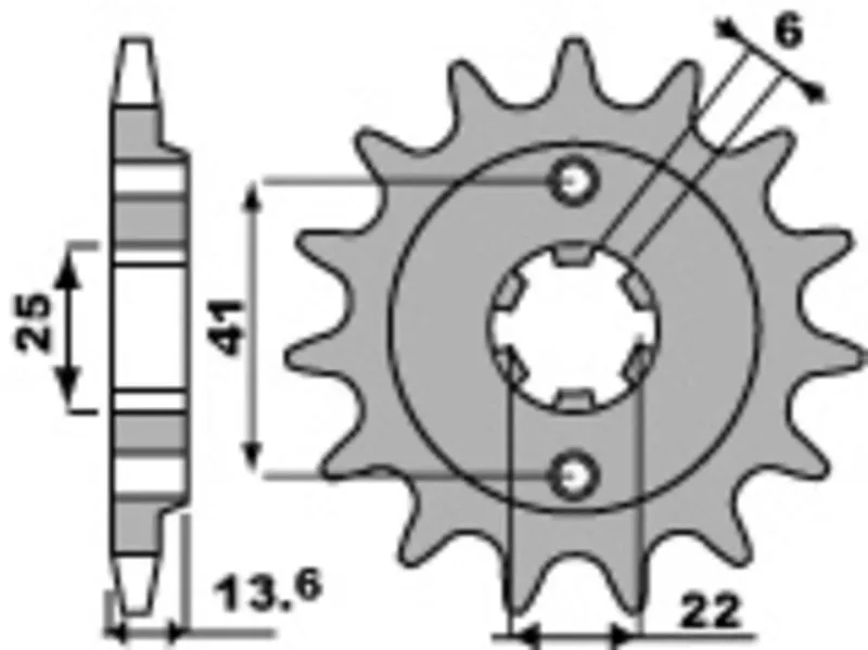 PBR Standaard stalen tandwiel 293 - 525, 80 mm