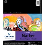 Canson Artist Series Pro Layout-Markerpapier, Faltblock, 22,9 x 30,5 cm, 50 Blatt (70 g) – Künstlerpapier für Erwachsene und Studenten