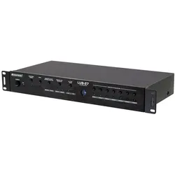 Omnitronic LUB-27 7 Port Lautsprecher-Umschalter Schwarz 10453007