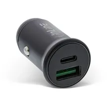 InLine USB KFZ Stromadapter PD, 12/24V USB-A + USB-C, max. 60W, schwarz