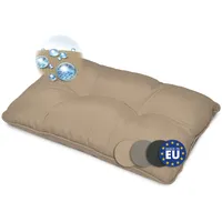 Beautissu Rückenkissen 60 x 40 x 12 cm beige 1 St.