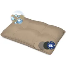 Beautissu Rückenkissen 60 x 40 x 12 cm beige 1 St.