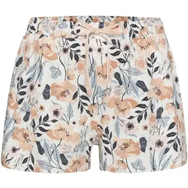 VIVANCE Pyjamashorts mit Allover-Druck Blau/Rosa 40/42