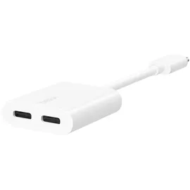 Belkin RockStar USB-C Audio- und Ladeadapter, weiß F7U081btWH