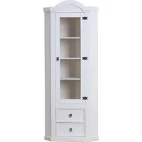 VCM ebuy24 New Mexico Eckschrank mit 1 Glastür und