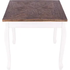 CLP Lindon 80 x 80 cm weiß/braun