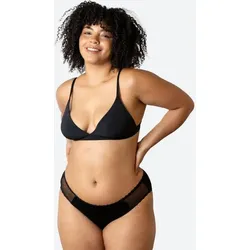 Periodenunterwäsche Hüfttransparent Starke Blutung Ecowoman SCHWARZ|beige 3XL / GB 42