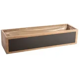 Freese Holzkiste Holz-Pflanzkiste, cappuccino 45 x 13 x 10 cm