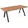 Garden Pleasure Davina Gartentisch 180 x 90 x 74 cm Braun