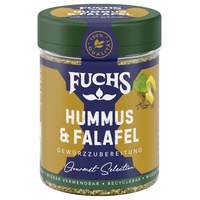 Fuchs Gourmet Selection Orient – Hummus & Falafel Gewürzzubereitung, nordafrikanische Gewürzmischung, nachfüllbarer Gewürz Mix, ideal als Dip-Würzer, vegan, 70 g