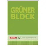 Brunnen Briefblock Grüner Block A5 kariert Grün
