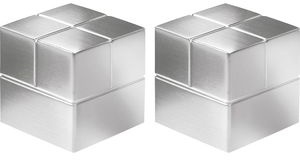 Sigel Neodym-Magnete BA706, SuperDym C20, Würfelmagnet, silber, 20 x 20 x 20mm, 2 Stück