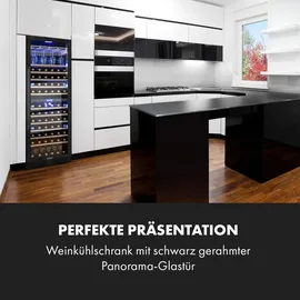 Klarstein Vinovilla Grande 162 Built-in Duo Onyx Weinkühlschrank 425 Ltr 162 Fl. Schwarz
