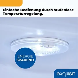 Exquisit RKS325-V-H-161E Retro-Kühlschrank (229 l, 1440 mm hoch, Schwarz)