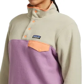 Patagonia Fleecepullover Sweatshirt Beige/Rosa M