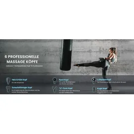 RENPHO »Power+ Thermacool Massage Gun C001SH«, Mit App-gesteurerter Heiz- und Kühlfunktion, schwarz