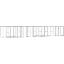 vidaXL Outdoor-Hundezwinger 24,2 m2 Stahl