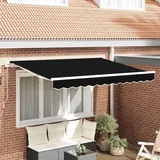 vidaXL Markisene ersatzstoff für 3x2.5 m Rahmen Schwarz