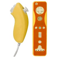 OSTENT Weiche Siliziumabdeckung Hülle Hautbeutel für Nintendo Wii Remote Nunchuk Controller Farbe Orange