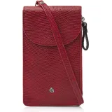 Castelijn & Beerens, Tasche, Handytasche Leder 10.5 cm, Rot