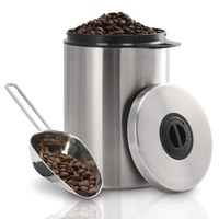 Xavax Kaffee Aufbewahrungsbehälter mit Schaufel 1l Edelstahl, (00111250)