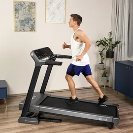 gymtek Gymtek® Laufband für Zuhause, Walking Pad, Treadmill - bis 160 kg, 22 km/h - Klappbar, 12 Trainingsprogramme, LCD-Display - Fitness, Home Gym - Schwarz