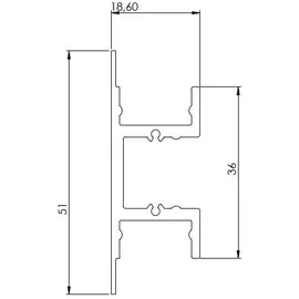BARTHELME LED-Profil 3m 62393143