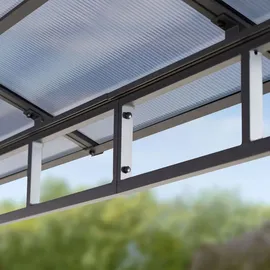 TOOLPORT Gartenpavillon Sunset Deluxe 4 x 4 m loft grey 300170