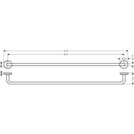 Hansgrohe Axor Universal Circular Badetuchhalter 800mm Schwarz Matt 42880670