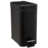 5 five simply smart Rechteckiger Abfalleimer 5 l Schwarz