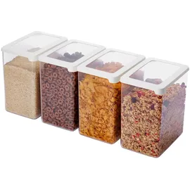 SmartStore Vorratsdosen 3,5 l transparent 12,5 x 18 x 20 cm 4-teiliges Set
