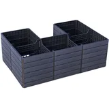 GARANTIA Ergo Quadro U L Wood 240 x 160 x 75 cm Braun