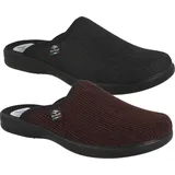 FLY FLOT Herren Hausschuh leichter bequemer Pantoffel 220279, Größe:43 EU, Farbe:Grau - Grau - 43