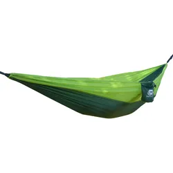 Mini Reise Hängematte Hang Out Camping Wetterfest Nylon XL 780g Leicht GRÜN|GRÜN|SCHWARZ No Size