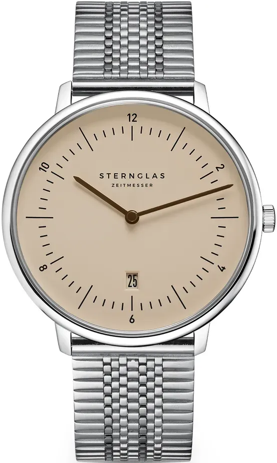 STERNGLAS - NAOS XL - sandbraun - silber - superslim / 42MM