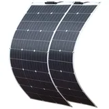 Gasolarxy 200 Watt 2 Stück 100 W 18 V Flexibles Solarpanel Hocheffizientes Photovoltaikmodul Monokristalline Zellen für Wohnwagen, Wohnmobil, Boot, Zuhause, 12-V-Batterie (2)