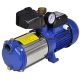 vidaXL Strahlpumpe mit Messgerät 1300 W blau