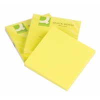 Q-Connect KF10514 Haftnotizen Haftnotizblock neon gelb