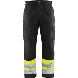 BLAKLÄDER® Warnschutz Bundhose 1564, schwarz/gelb 1 Stück, Größe: C58