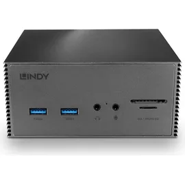 Lindy DST-Pro 101, USB-C Laptop Dockingstation mit 4K-Unterstützung und 100W Netzteil