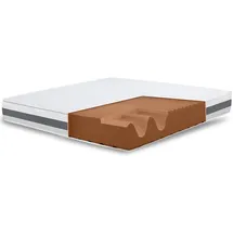 The White Stone Matratze 90x190 cm mit Antibakterieller Schaum | Höhe 25